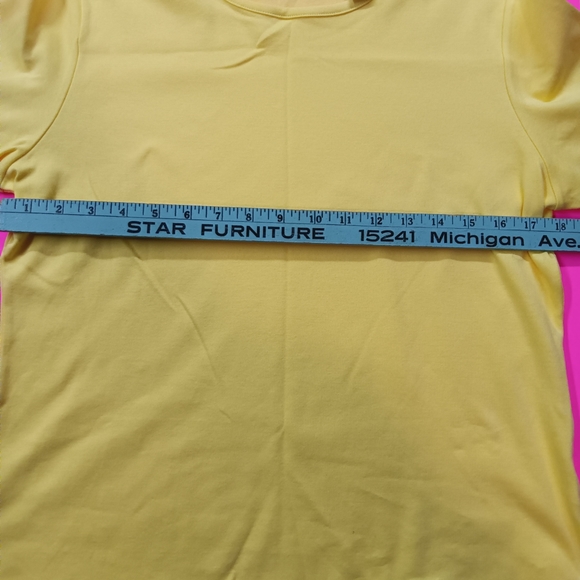 Draper's& Damon's yellow petite medium blouse - Picture 4 of 8
